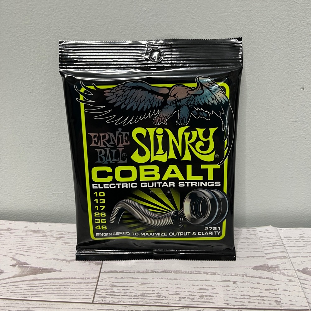 Ernie Ball Slinky Cobalt Regular Electric Guitar Strings 10-46 Gauge 2721